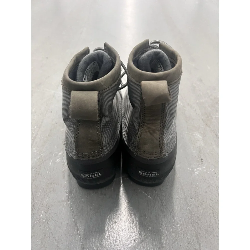 SOREL Cheyanne II Black/Gray Winter Waterproof Snow DUCK BOOTS NM2340-464 Mens 8